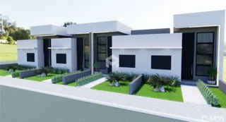 Fachada moderna de uma residência em Lajeado, Brasil.