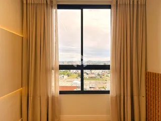 Vista da janela de um imóvel em Lajeado, Brasil.