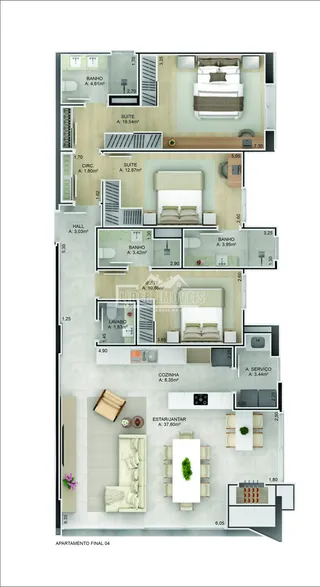 Apartamento com 3 dormitórios, foto 17