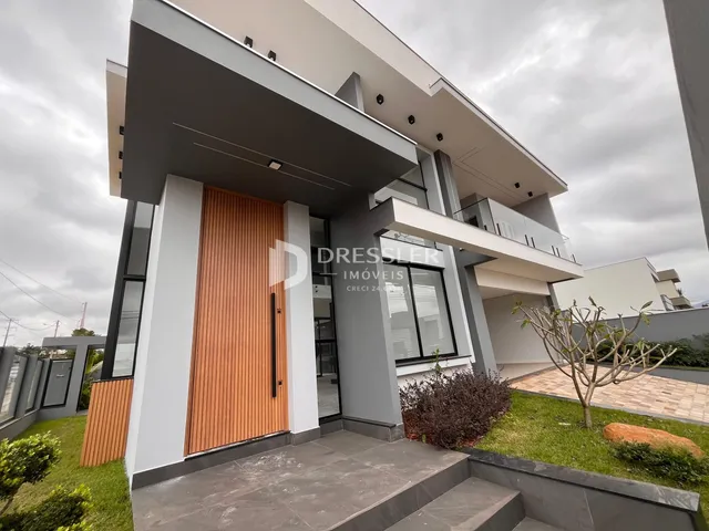 Fachada moderna de um imóvel residencial em Lajeado.