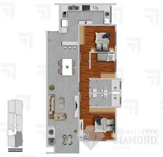Apartamento com 3 dormitórios, foto 8