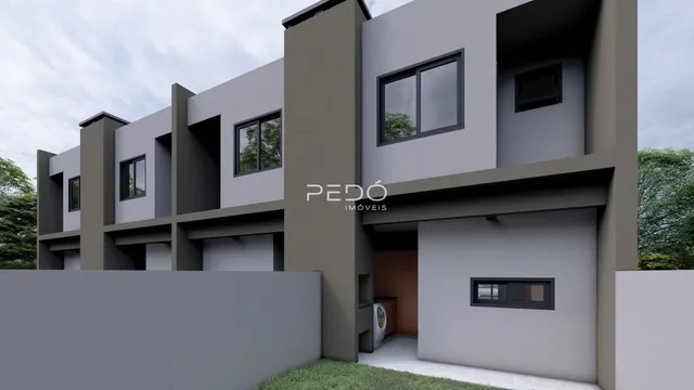 Fachada moderna de um prédio residencial em Lajeado, Brasil.