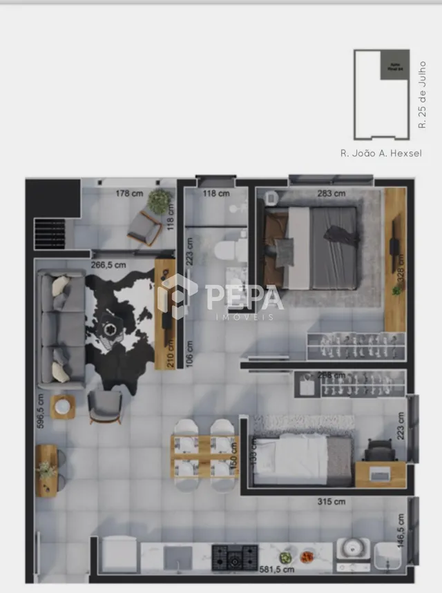 Apartamento com 2 dormitórios, foto 2