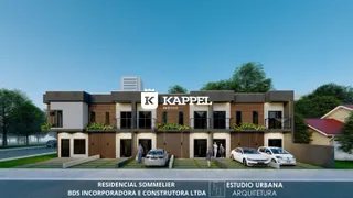 Fachada de um residencial moderno em Lajeado, Brasil.