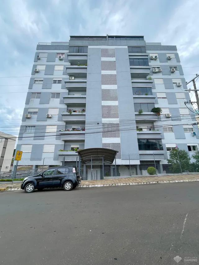 A fachada de um prédio residencial em Lajeado, Brasil.