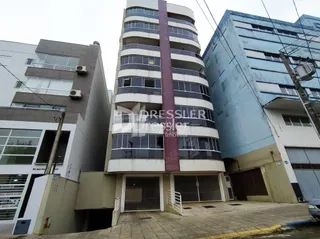 A fachada de um prédio residencial em Lajeado, Brasil.