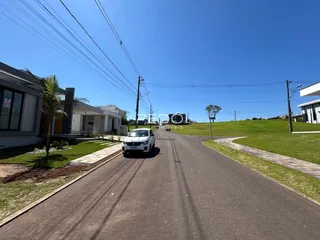 Vista da fachada de uma residência em Lajeado, Brasil.