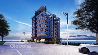 Fachada de um prédio residencial em Lajeado, Brasil, com vista para o mar.