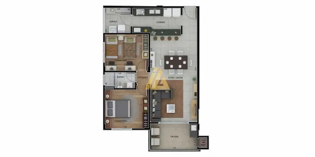 Apartamento com 3 dormitórios, foto 5