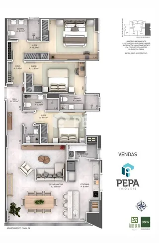 Apartamento com 3 dormitórios, foto 12