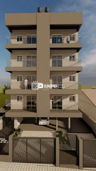 Fachada de um prédio residencial em Lajeado, Brasil.
