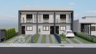 Fachada moderna de uma residência em Lajeado, Brasil.