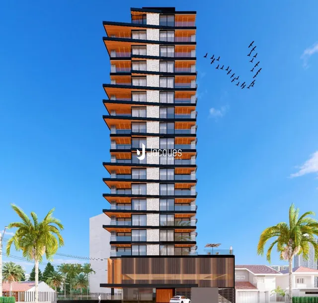 Fachada de um prédio residencial moderno em Lajeado, Brasil.