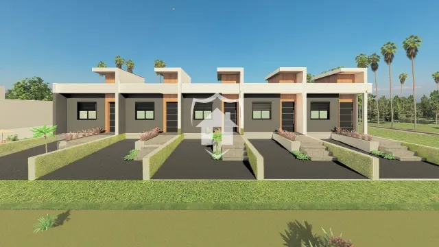 Casa geminada com 1 dormitório
