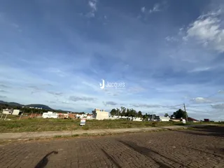 Vista aérea de uma área residencial em Lajeado, Brasil.