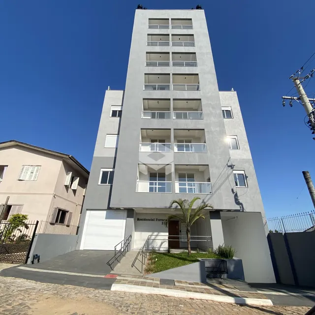 A fachada de um prédio residencial em Lajeado, Brasil.
