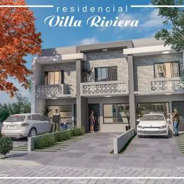 Fachada de uma residência moderna em Lajeado, Brasil.