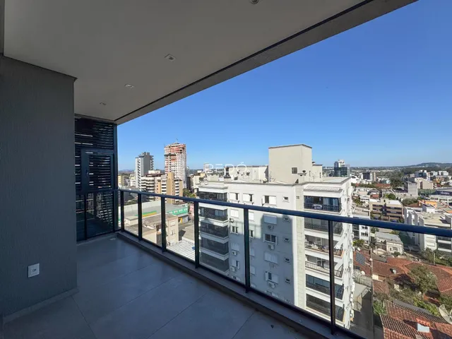 Vista da varanda de um apartamento em Lajeado, Brasil.
