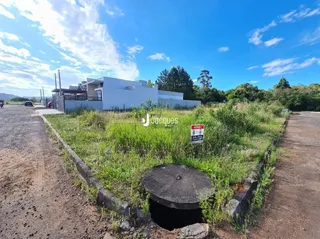 Vista externa de um terreno com vegetação e uma estrada de terra.