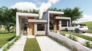 Fachada moderna de uma residência em Lajeado, Brasil.