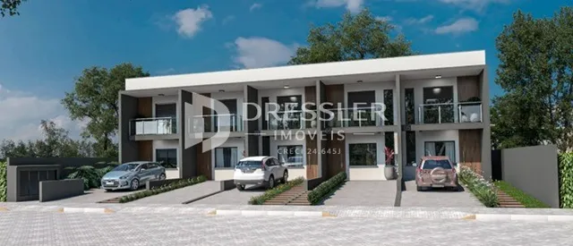 Fachada moderna de um imóvel residencial em Lajeado, Brasil.