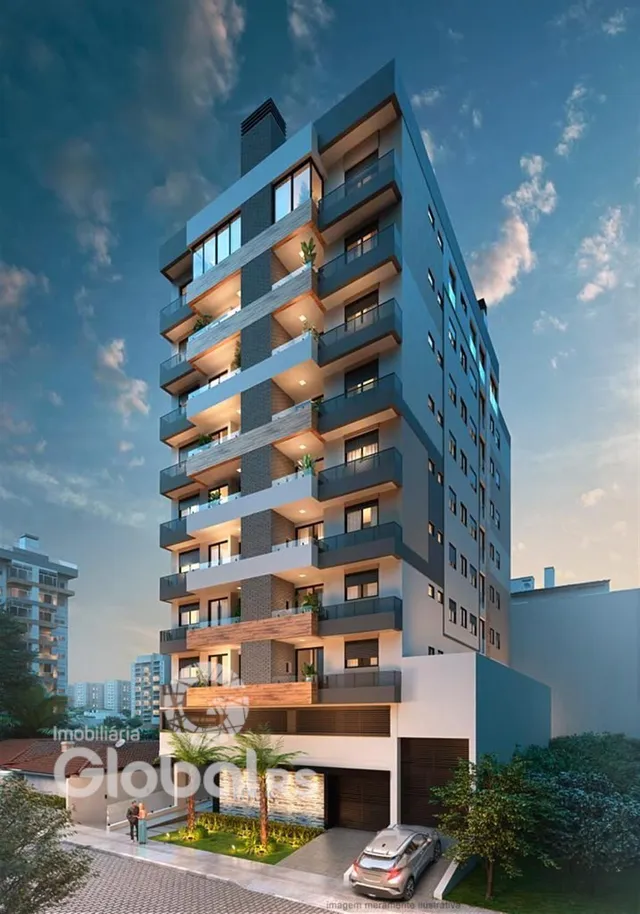 Fachada de um prédio residencial em Lajeado, Brasil.