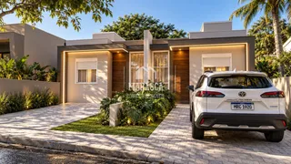 Fachada moderna de uma residência em Lajeado, Brasil.