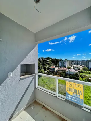 Vista da varanda de um imóvel em Lajeado, Brasil com vista para a paisagem.