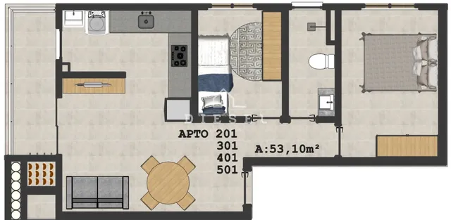 Apartamento com 2 dormitórios, foto 4