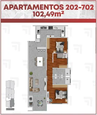 Apartamento com 3 dormitórios, foto 8