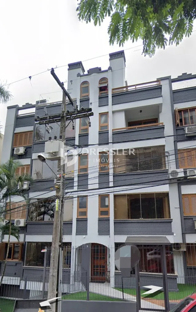 A fachada de um prédio residencial em Lajeado, Brasil.