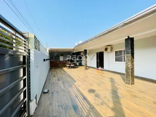 Vista da área externa de uma residência em Lajeado, Brasil.