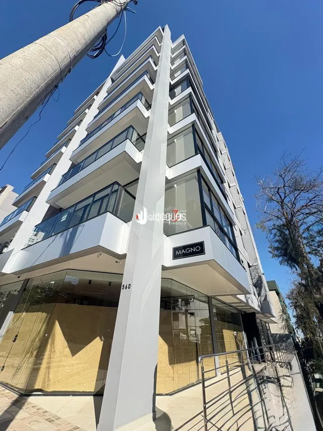 Fachada moderna de um prédio residencial em Lajeado.