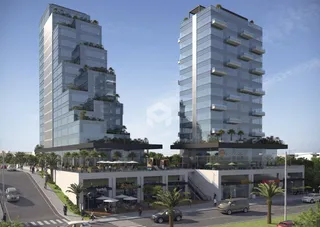 Fachada moderna de um complexo residencial em Lajeado, Brasil.