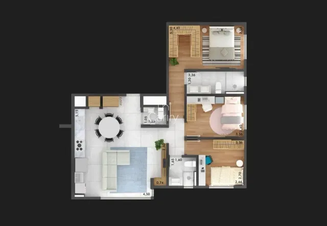 Apartamento com 3 dormitórios, foto 3