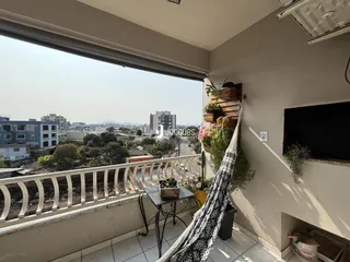 Vista da varanda de um apartamento em Lajeado, Brasil.