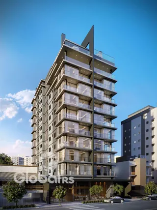 Fachada moderna de um edifício residencial em Lajeado, Brasil.