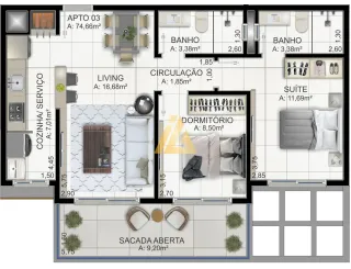 Apartamento com 2 dormitórios, foto 12