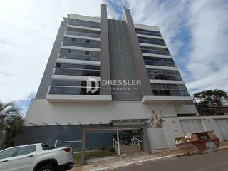 Fachada moderna de um edifício residencial em Lajeado.