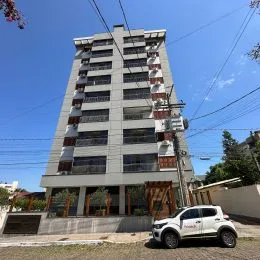 Fachada de um prédio residencial em Lajeado, Brasil.