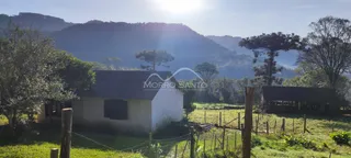 Fachada de uma casa branca com vegetação verde ao fundo em Lajeado, Brasil.