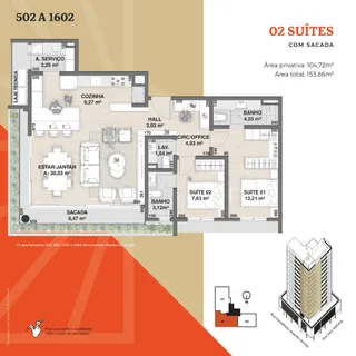 Apartamento com 2 dormitórios, foto 3