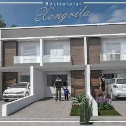 Fachada moderna de um imóvel residencial em Lajeado, Brasil.
