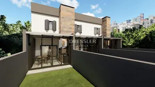 Fachada moderna de uma residência em Lajeado, Brasil.