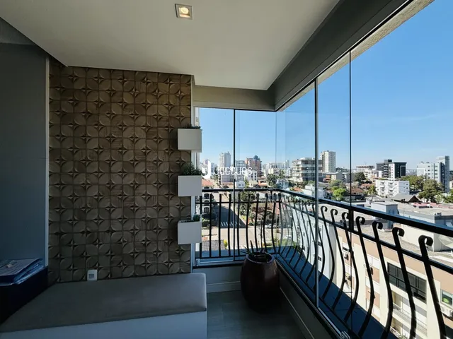 Vista de uma sala com varanda em Lajeado, Brasil.