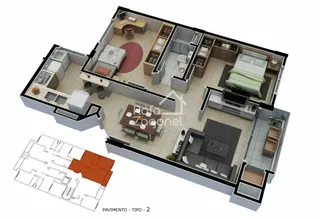Apartamento com 2 dormitórios, foto 2