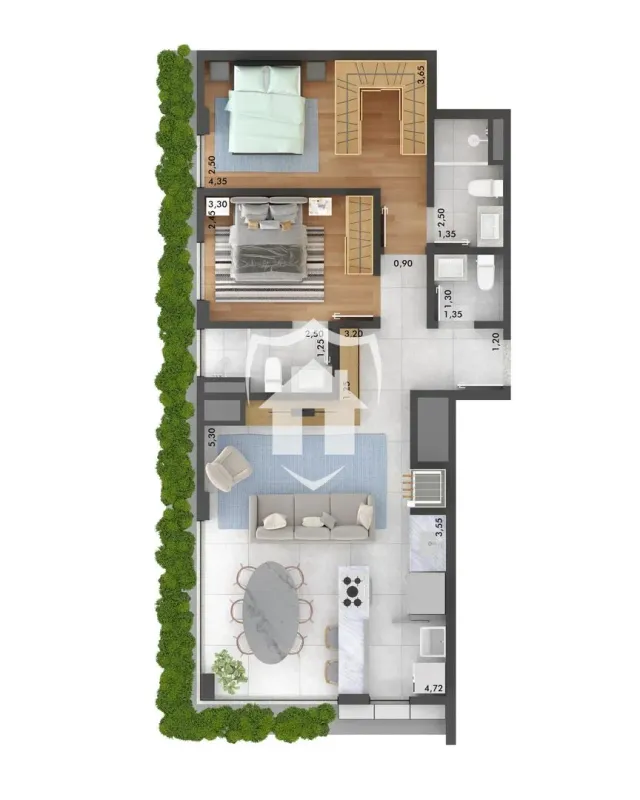 Apartamento com 2 dormitórios, foto 5