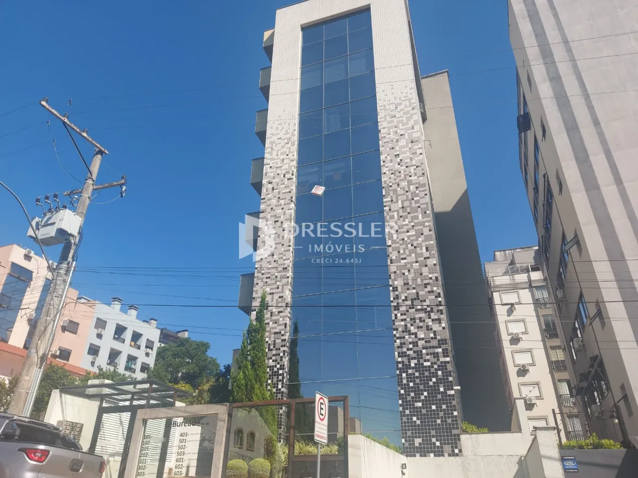 fachada moderna de um edifício residencial em Lajeado, Brasil.