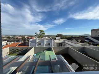 Vista aérea de um conjunto de casas residenciais no Lajeado, Brasil.