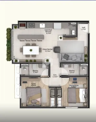 Apartamento com 2 dormitórios, foto 16